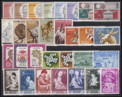 1234-1263 Belgien Jahrgang 1961 Komplett, Postfrisch - Altri & Non Classificati