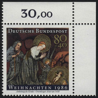 1303 Weihnachten ** Ecke O.r. - Unused Stamps