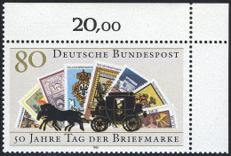 1300 Tag Der Briefmarke ** Ecke O.r. - Unused Stamps