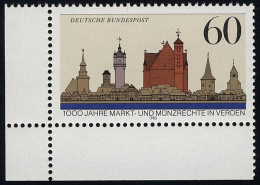 1240 Markt- Und Münzrechte Verden ** Ecke U.l. - Unused Stamps