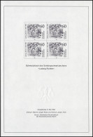 Schwarzdruck Aus JB 1984 Ludwig Richter SD 9 - Abarten Und Kuriositäten