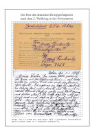 Kriegsgefangenenpost Lager 7437 Tscherepowez UdSSR Berlin (US Sektor) 1.1.1949 - Feldpost 2da Guerra Mundial