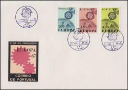 Portugal 1026-1028 EUROPA / CEPT 1967: Satz Auf Schmuck-FDC ESSt Lissabon 2.5.67 - Altri & Non Classificati