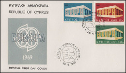 Zypern 319-321 Europa / CEPT 1969 - Satz Auf Schmuck-FDC 28.4.69 - Altri & Non Classificati