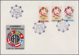 Portugal 1043-1045 EFTA - Freihandelszone 1967 - Satz Auf Schmuck-FDC 24.10.67 - Ideas Europeas