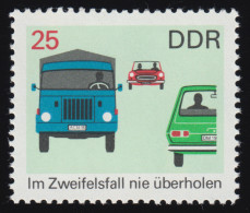 1447 Sicherheit Im Straßenverkehr 25 Pf ** - Unused Stamps