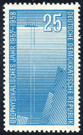 617 Geophysikalisches Jahr  25 Pf ** Postfrisch - Unused Stamps