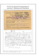 Kriegsgefangenenpost Kisseljowsk Lager 7525/4 Nowokusnezk Groß Lessen 17.2.1948 - Feldpost World War II