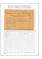 Kriegsgefangenenpost Karte Lager 7406/D Orel /Orjol UdSSR Nach Bremen 8.5.1949 - Feldpost World War II