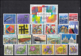 1436-1460 Schweiz-Jahrgang 1991 Komplett, O Gestempelt - Other & Unclassified