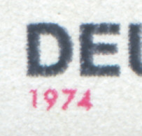 823 Kirchner Mit PLF Verkürtze 1 In 1974, Feld 6, ** - Abarten Und Kuriositäten