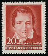 517 YII Heinrich Heine 20 Pf Wz.2 YII ** Postfrisch - Neufs