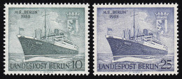 126-127 Motorschiff BERLIN - Satz Postfrisch ** - Nuevos