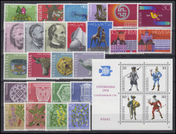 1017-1045 Schweiz-Jahrgang 1974 Komplett, Postfrisch - Altri & Non Classificati