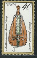 2447 Musikinstrumenten-Museum 40 Pf Drehleier ** - Unused Stamps