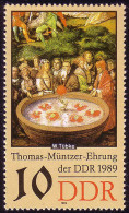 3270 Thomas Müntzer II 10 Pf 1989 ** - Nuevos