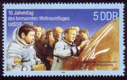 3170 Weltraumflug UdSSR-DDR 1988 5 Pf I ** - Nuevos