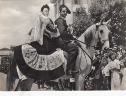 SENNORI-SASSARI-COSTUME-CARTOLINA VERA FOTOGRAFIA VIAGGIATA IL 27-7-1953 - Sassari