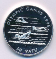 Vanuatu 1994. 50V Ag "Nyári Olimpia 1996, Atlanta - Úszás" Kapszulában T:PP Vanuatu 1994. 50 Vatu Ag "Summer Olympics 19 - Unclassified