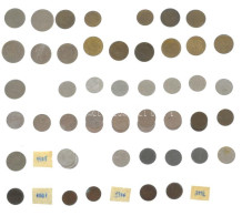 52db-os Vegyes Osztrák érmetétel Egy Műanyag Berakólapon T:vegyes 52pcs Of Mixed Austrian Coin Lot In A Plastic Coin Hol - Unclassified