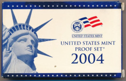 Amerikai Egyesült Államok 2004S 1c-1$ (6xklf) Forgalmi Sor, Műanyag Tokban + 1/4$ Cu-Ni "50 állam" (5xklf), Műanyag Tokb - Zonder Classificatie