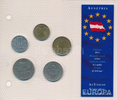 Ausztria 1974-1997. 10gr-10Sch (5xklf) "Európa Utolsó Pénzei" Vákuumcsomagolt Forgalmi összeállítás T:AU-VF Austria 1974 - Unclassified