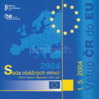 Csehország 2004. 50h-50K Forgalmi Sor (7xklf) + "Csehország Belépése Az Európai Unióba" Cu-Ni Emlékérem Karton Dísztokba - Unclassified