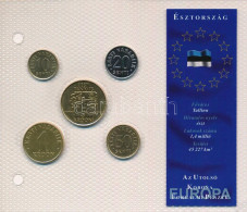 Észtország 1992-2003. 10s-5K (5xklf, Benne: 1994. 5K Cu-Al-Zn "75 éves Az Észt Nemzeti Bank") "Európa Utolsó Pénzei" Vák - Zonder Classificatie