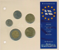 Finnország 1990-1995. 10p-10M (5xklf) "Európa Utolsó Pénzei" Vákuumcsomagolt Forgalmi összeállítás T:XF,VF Finland 1990- - Non Classés