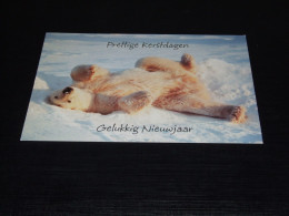 75105- CA.  10,5  X 15 CM. - BEREN / BEARS / BÄREN / OURS / ORSI - PRETTIGE FEESTDAGEN / MERRY CHRISTMAS / JOYEUX NOËL - Orsi