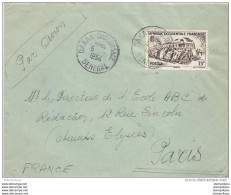 127 - 25 - Enveloppe Envoyée De Dakar / Senegal à Paris 1954 - Storia Postale