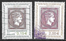 GREECE 2011 150 Years Greek Stamps € 0,15 - 2,00 H 2681-2686 - Oblitérés