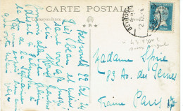 43  Type 1 Gd Liban 2,50 P Piastre (19) Carte Postale Pour Paris XVII  Tarifs Du 25-07-1924 - Cartas & Documentos