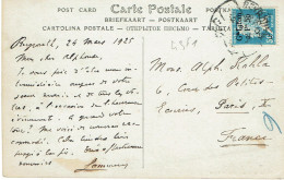 43  Type 1 Gd Liban 2,50 P Piastre (19) Carte Postale Pour Paris X Tarifs Du 25-07-1924 - Storia Postale