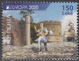 ALBANIA 2020 Europa CEPT. Ancient Postal Routes - Fine Stamp MNH - Albanie