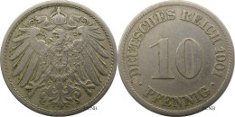 Allemagne - Empire - Guillaume II - 10 Pfennig 1901 F - TTB/XF45 - Mon6468 - 10 Pfennig
