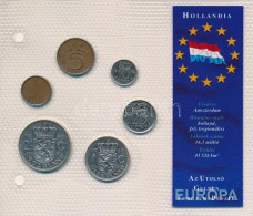 Hollandia 1968-1980. 1c - 2 1/2G (6xklf) "Európa Utolsó Pénzei" Vákuumcsomagolt Forgalmi összeállítás T:XF Netherlands 1 - Unclassified