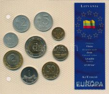 Litvánia 1991-2001. 1c-5L (9xklf) "Európa Utolsó Pénzei" Vákuumcsomagolt Forgalmi összeállítás T:UNC,AU Lithuania 1991-2 - Zonder Classificatie