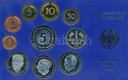 NSZK 1984G 1pf-5M (10xklf) Forgalmi Sor Műanyag Dísztokban T:PP FRG 1984F 1 Pfennig - 5 Mark (10x) Coin Set In Plastic C - Non Classés