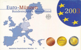Németország 2003D 1c-2E (8xklf) Forgalmi Szett Műanyag és Papírtokban T:PP Kis Patina Germany 2003D 1 Cent - 2 Euro (8xd - Non Classés