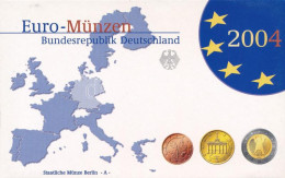 Németország 2004A 1c-2E (8xklf) Forgalmi Szett Műanyag és Papírtokban T:PP Kis Patina Germany 2004A 1 Cent - 2 Euro (8xd - Unclassified