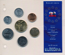 Szlovákia 1994-2003. 10h-10K (7xklf) "Európa Utolsó Pénzei" Vákuumcsomagolt Forgalmi összeállítás T:UNC,AU Slovakia 1994 - Zonder Classificatie