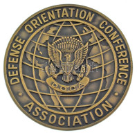 Amerikai Egyesült Államok DN "Védelmi Orientációs Konferenciai Egyesület (DOCA)" Bronz Emlékérem, Peremén "Blackinton" G - Unclassified