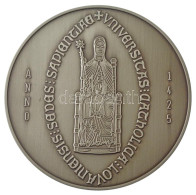 Belgium DN "A Leuveni Katolikus Egyetem évfordulója" Kétoldalas Ezüstözött Bronz Emlékérem Tokban (60mm) T:1- Belgium ND - Unclassified