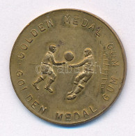 Nagy-Britannia DN "Golden Medal Gum - Labdarúgás" Kétoldalas Bronz Rágógumi Zseton (25mm) T:1- Patina Great Britain ND " - Non Classificati