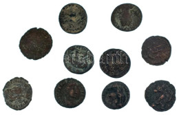 Római Birodalom 10db-os Bronz Follis érmetétel T:VF,F Roman Empire 10pcs Bronze Follis Coin Lot C:VF,F - Unclassified