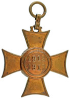 1913. "Mozgósítási Kereszt / 1912-1913-as Emlékkereszt" Bronz Kitüntetés Mellszalag Nélkül T:AU,XF  Hungary 1913. "Comme - Zonder Classificatie