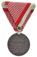 1917. "Károly Bronz Vitézségi Érem" Bronz Kitüntetés Mellszalagon. Szign.: Kautsch T:XF Hungary 1917. "Bronze Gallantry  - Zonder Classificatie
