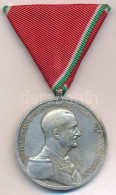 1939-1945. "Magyar Nagy Ezüst Vitézségi Érem" Ezüstözött Bronz Kitüntetés, Peremen "BRONZ" Fémjel, Eredeti Mellszalagon. - Zonder Classificatie