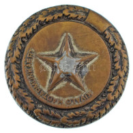 ~1950. "Kiváló Hadtápmunkáért" Bronzozott Fém Jelvény (41mm) T:VF Rákosi-címer Hiányzik Hungary ~1950. "Kiváló Hadtápmun - Ohne Zuordnung